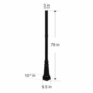 Gama Sonic Imperial Lamp Post GS-97SP