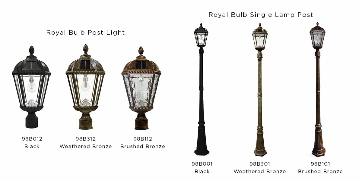 Royal Bulb Post Lights